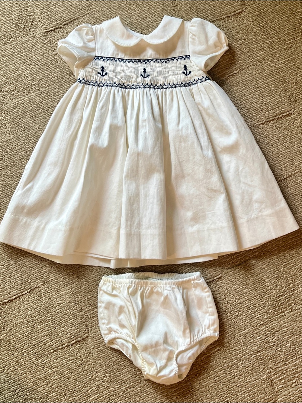 Ralph Lauren White Baby Bloomer